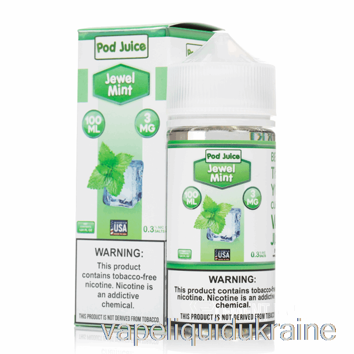 Vape Liquid Ukraine Jewel Mint - Pod Juice - 100mL 12mg